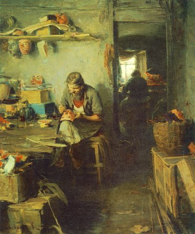 في متجر القناع بواسطة أبرام إيفيموفيتش أركيبوف